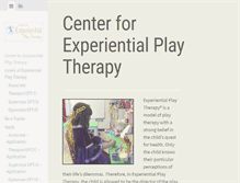 Tablet Screenshot of experientialplaytherapy.com